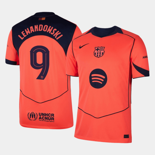 Barcelona LEWANDOWSKI #9 Third Away Soccer Jersey 2025/26 - UCL Edition