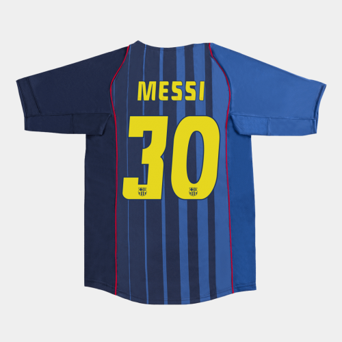 Barcelona MESSI #30 Away Soccer Jersey Retro 2004/05