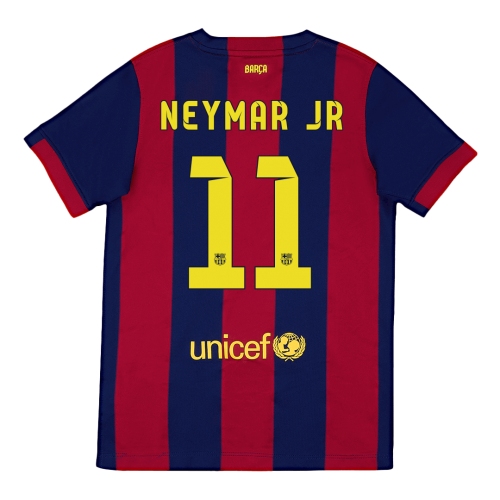 Barcelona NEYMAR JR #11 Home Soccer Jersey Retro 2014/15