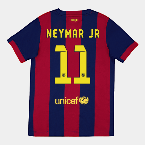 Barcelona NEYMAR JR #11 Home Soccer Jersey Retro 2014/15