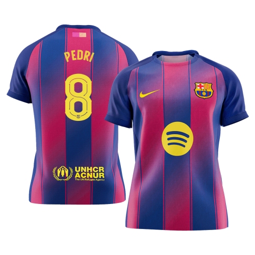 Barcelona PEDRI #8 Home Soccer Jersey 2025/26 - UCL Edition