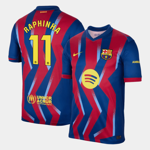 Barcelona RAPHINHA #11 Fourth Away Soccer Jersey 2025/26