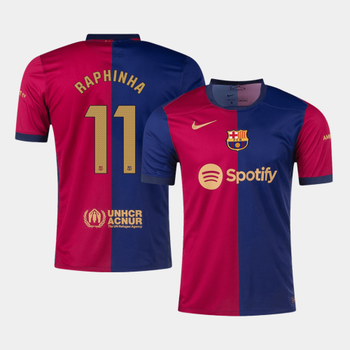 Barcelona RAPHINHA #11 Home Jersey