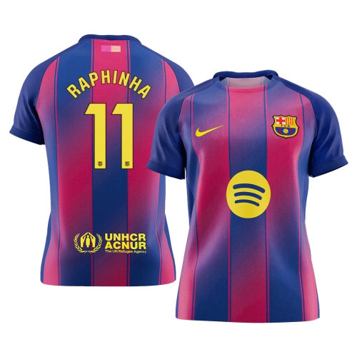 Barcelona RAPHINHA #11 Home Soccer Jersey 2025/26