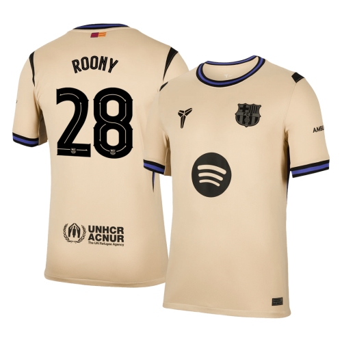 Barcelona ROONY #28 Away Soccer Jersey 2025/26