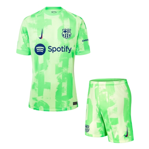 Barcelona Third Away Soccer Jersey Kit (Jersey+Shorts)