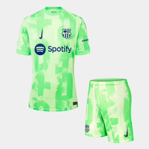 Barcelona Third Away Soccer Jersey Kit (Jersey+Shorts)