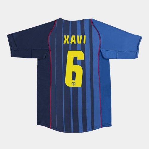 Barcelona XAVI #6 Away Soccer Jersey Retro 2004/05