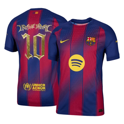 LAMINE YAMAL #10 Kopa Trophy Edition Authentic Barcelona Home Soccer Jersey 2025/26 Red&Blue