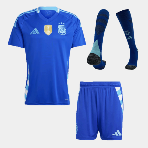 Argentina Away Jersey Kit (Jersey+Shorts+Socks)