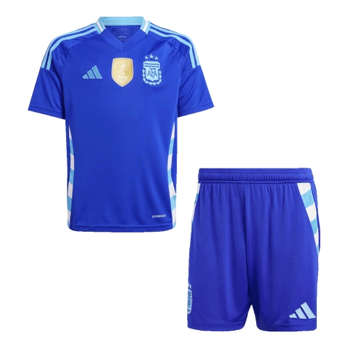Argentina Away Jersey Kit Kids(Jersey+Shorts)