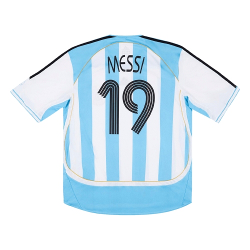 Argentina MESSI #19 Home Jersey Retro 2006