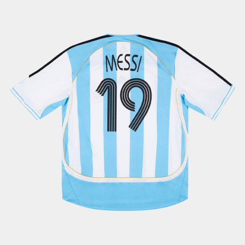 Argentina MESSI #19 Home Jersey Retro 2006