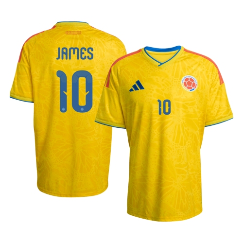 JAMES #10 Colombia Home Soccer Jersey World Cup 2026 Yellow