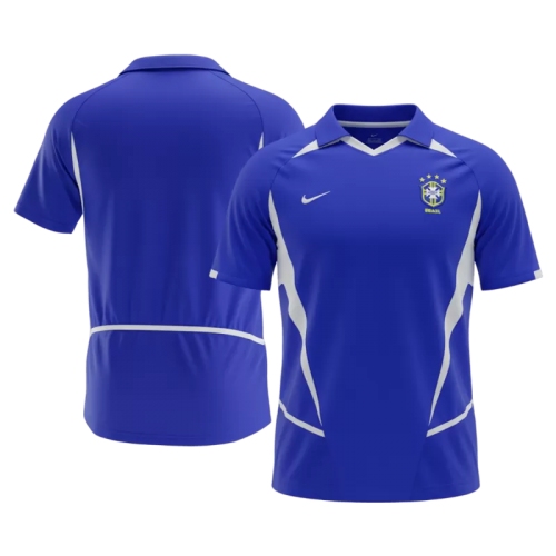 Brazil 2002 Retro Jersey Away Soccer Shirt