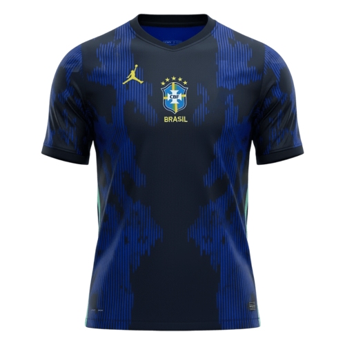 Brazil Away Soccer Jersey World Cup 2026 Navy