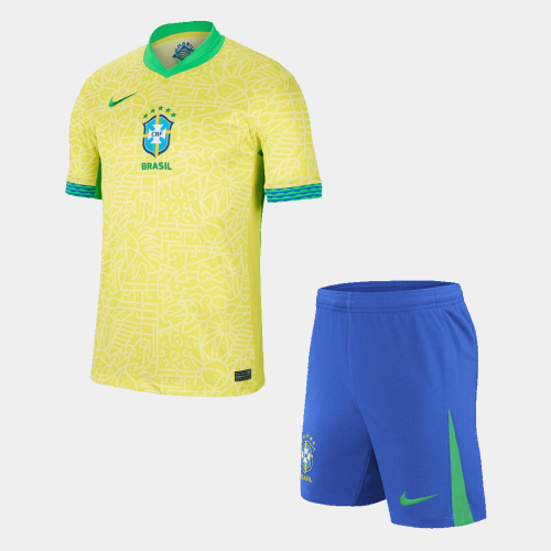 Brazil Home Jersey Kit (Jersey+Shorts)