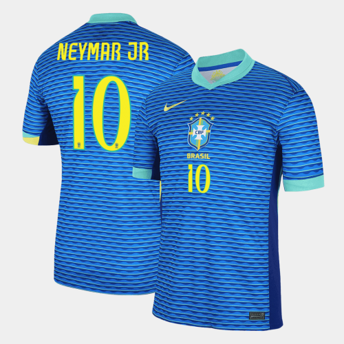 Brazil NEYMAR JR #10 Away Soccer Jersey