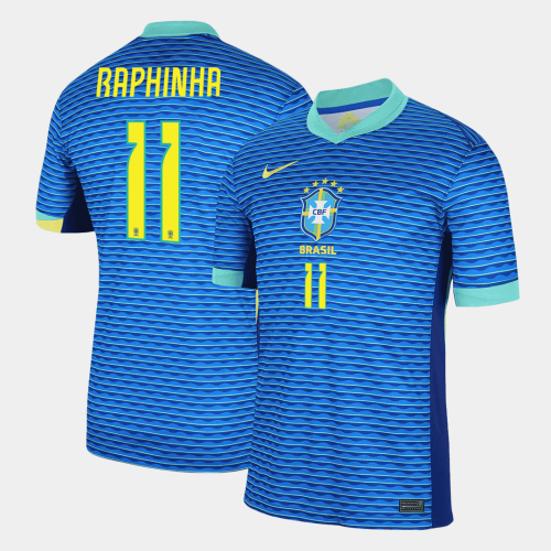 Brazil RAPHINHA #11 Away Soccer Jersey Copa America