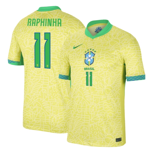 Brazil RAPHINHA #11 Home Soccer Jersey Copa America