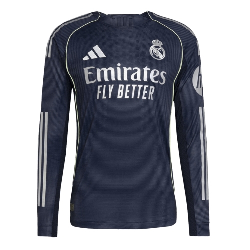 Real Madrid Long Sleeve Away Soccer Jersey 2025/26