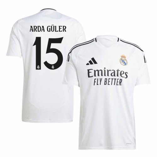 ARDA GÜLER #15 Real Madrid Soccer Jersey Home Custom Shirt
