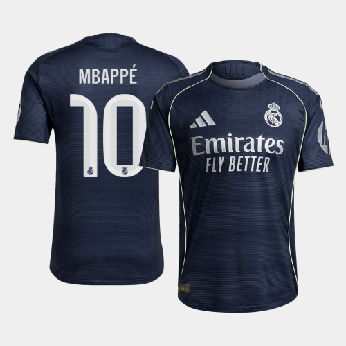 MBAPPÉ #10 Real Madrid Soccer Jersey Away Custom Shirt 2025/26