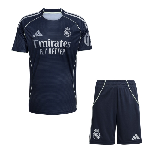 Real Madrid Away Soccer Jersey Kit 2025/26 (Jersey+Shorts)