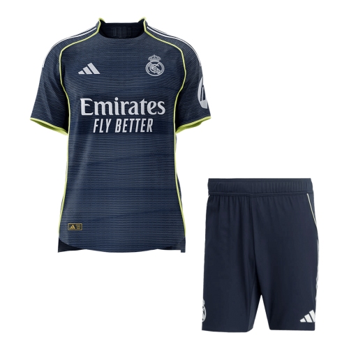 Real Madrid Away Soccer Jersey Kit Authentic 2025/26 (Jersey+Shorts)