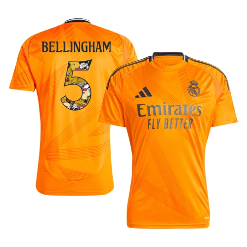 Real Madrid BELLINGHAM #5 Away Jersey  - Bear Champ Font