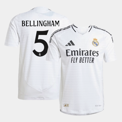 Real Madrid BELLINGHAM #5 Home Jersey Authentic