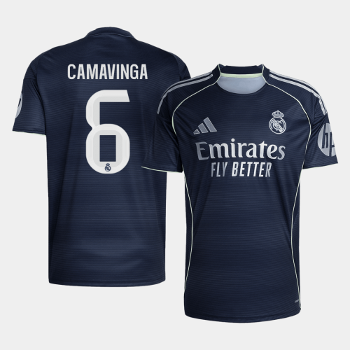 Real Madrid CAMAVINGA #6 Away Soccer Jersey 2025/26