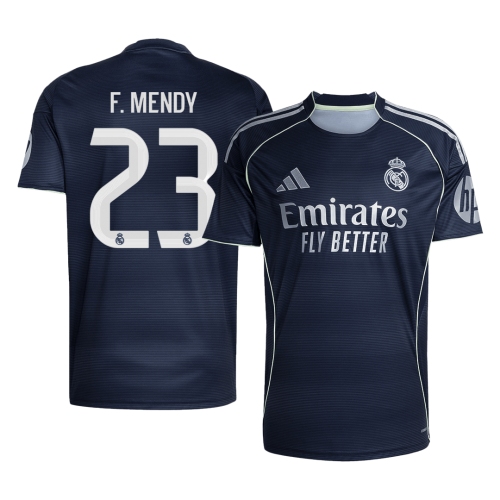 Real Madrid F.MENDY #23 Away Soccer Jersey 2025/26