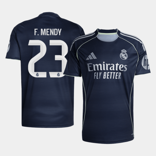 Real Madrid F.MENDY #23 Away Soccer Jersey 2025/26