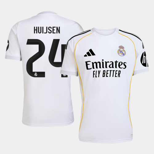 Real Madrid HUIJSEN #24 Home Soccer Jersey 2025/26