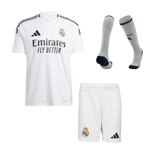 Real Madrid Home Jersey Kit (Jersey+Shorts+Socks)