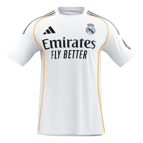 Real Madrid Home Soccer Jersey 2025/26 White