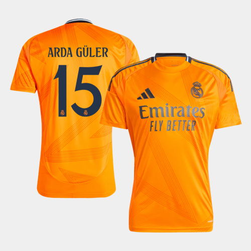 Real Madrid Jersey Custom ARDA GÜLER #15 Soccer Jersey Away