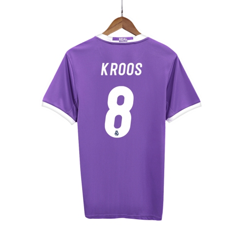 Real Madrid KROOS #8 Away Soccer Jersey Retro 2016/17