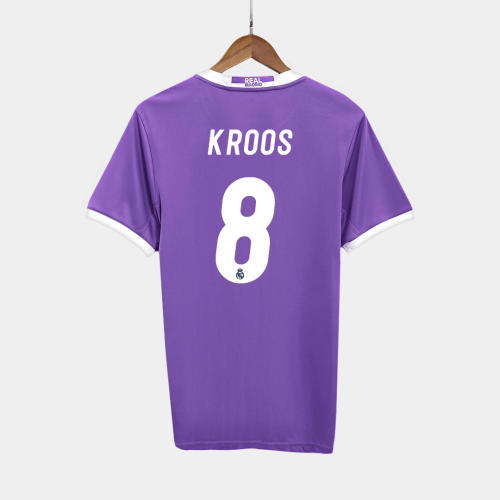 Real Madrid KROOS #8 Away Soccer Jersey Retro 2016/17