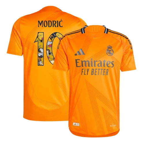 Real Madrid MODRI? #10 Away Jersey Authentic - Bear Champ Font