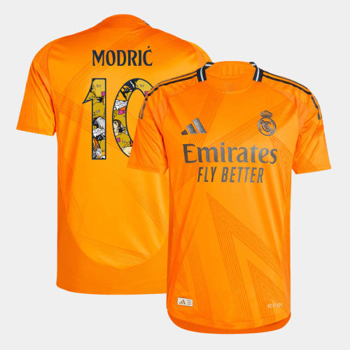 Real Madrid MODRI? #10 Away Jersey Authentic - Bear Champ Font