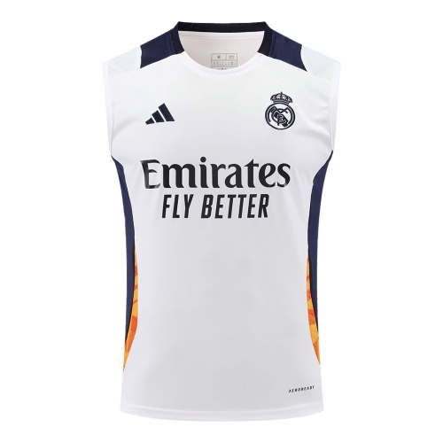 Real Madrid Pre-Match Sleeveless Soccer Jersey