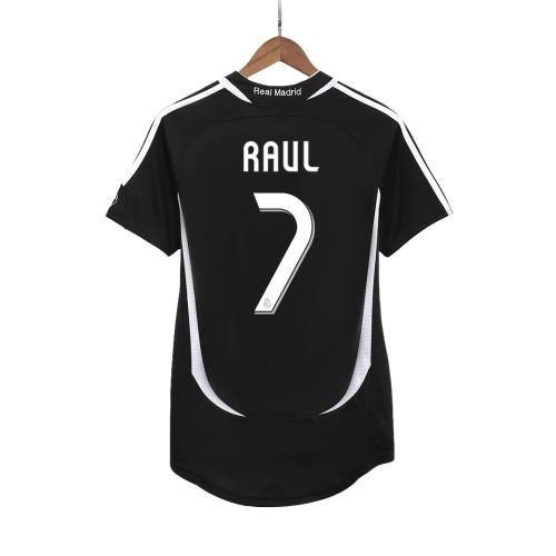 Real Madrid RAUL #7 Away Soccer Jersey Retro 2006/07