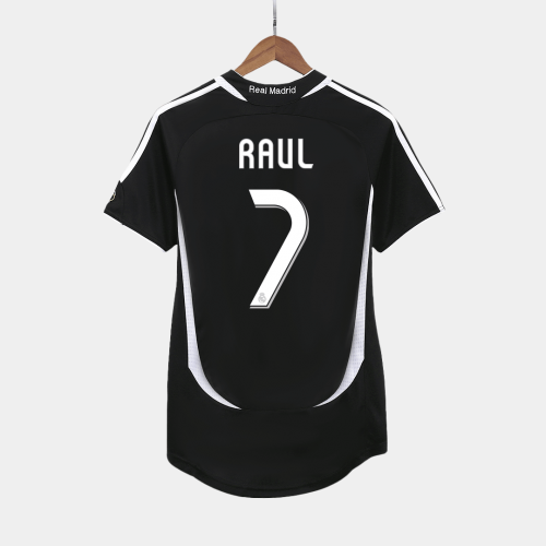 Real Madrid RAUL #7 Away Soccer Jersey Retro 2006/07