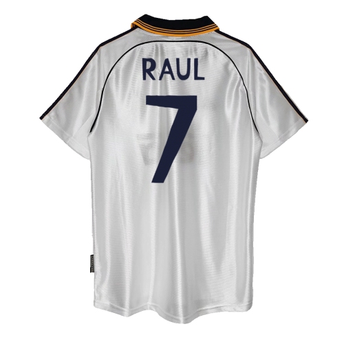 Real Madrid RAUL #7 Home Soccer Jersey Retro 1999/00