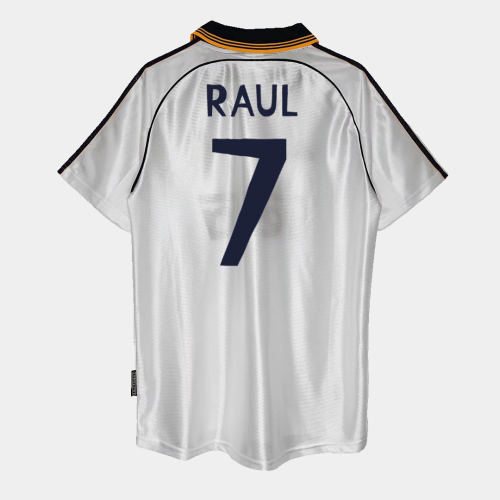Real Madrid RAUL #7 Home Soccer Jersey Retro 1999/00