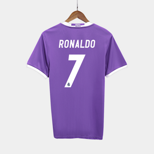 Real Madrid RONALDO #7 Away Soccer Jersey Retro 2016/17