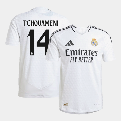 Real Madrid TCHOUAMENI #14 Home Jersey Authentic