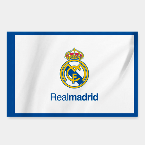 Real Madrid Team Flag White